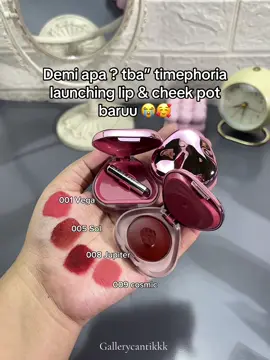 Wajib cobain anak barunya timephoria 💗🫶🏻 #timephorialipcheekpot #timephoria 