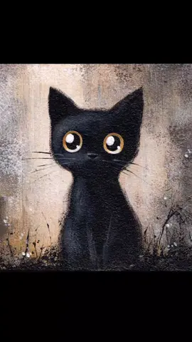 They say black cats bring luck… especially the painted ones ✨ 🎨 Original framed artwork, 10×10 cm — $40 lumitarart.etsy.com/listing/4295025354 #UkraineArtists #arttiktok #blackcat #catpainting #giftforcatlover 