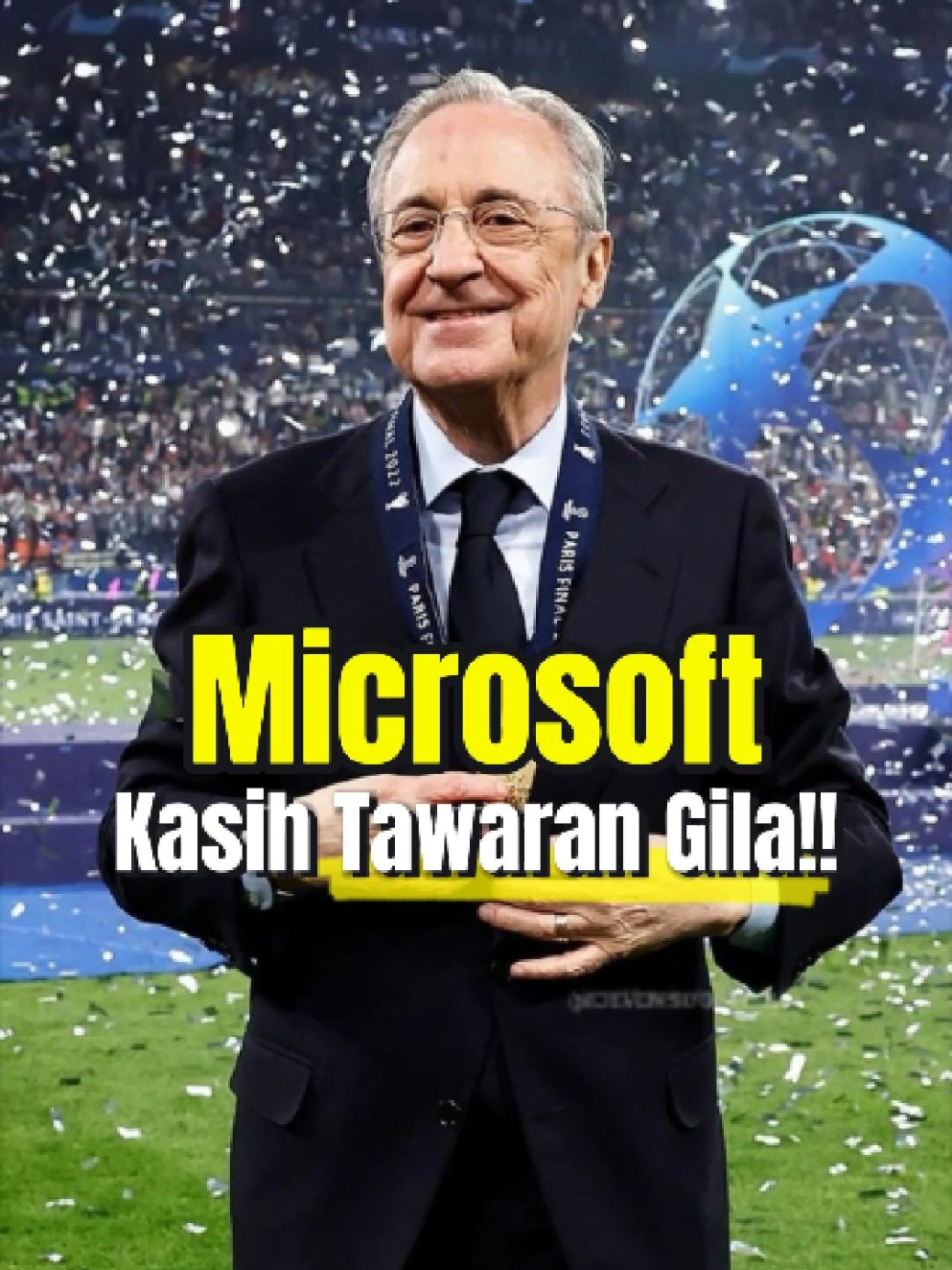 Biasanya klub sepak bola tuh ngebet banget cari sponsor, apalagi buat stadion. Makanya kita sering denger nama kayak Etihad Stadium, Emirates Stadium, sampe Spotify Camp Nou — semuanya hasil dari duit sponsor gede banget! 💰 Tapi beda cerita sama Real Madrid. Presidennya, Florentino Pérez, malah gak mau ngubah nama stadion mereka, Santiago Bernabéu. Padahal, di tahun 2013, katanya Bill Gates sempet nawarin duit fantastis biar namanya diganti jadi “Bernabéu Microsoft.” 😳 Dan tahu apa jawaban Pérez? Langsung ditolak mentah-mentah! Katanya, gak semua hal bisa dibeli dengan uang. Pérez pengen jaga identitas dan warisan klub. Buat dia, nama Bernabéu bukan sekadar stadion — tapi simbol sejarah dan kebanggaan Real Madrid. #infobola #faktabola #beritabola #viraltiktok 
