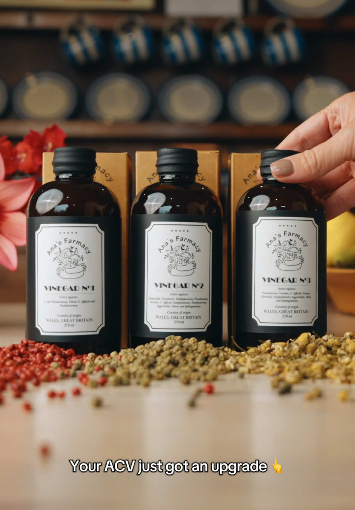 Herbal, artisan, homemade 🌿 Lab-tested to inhibit E. coli, Salmonella, Campylobacter, Staph, Eggerthella & more!  #chucklinggoat #guthealth #acv #applecidervinegar #pathogens 