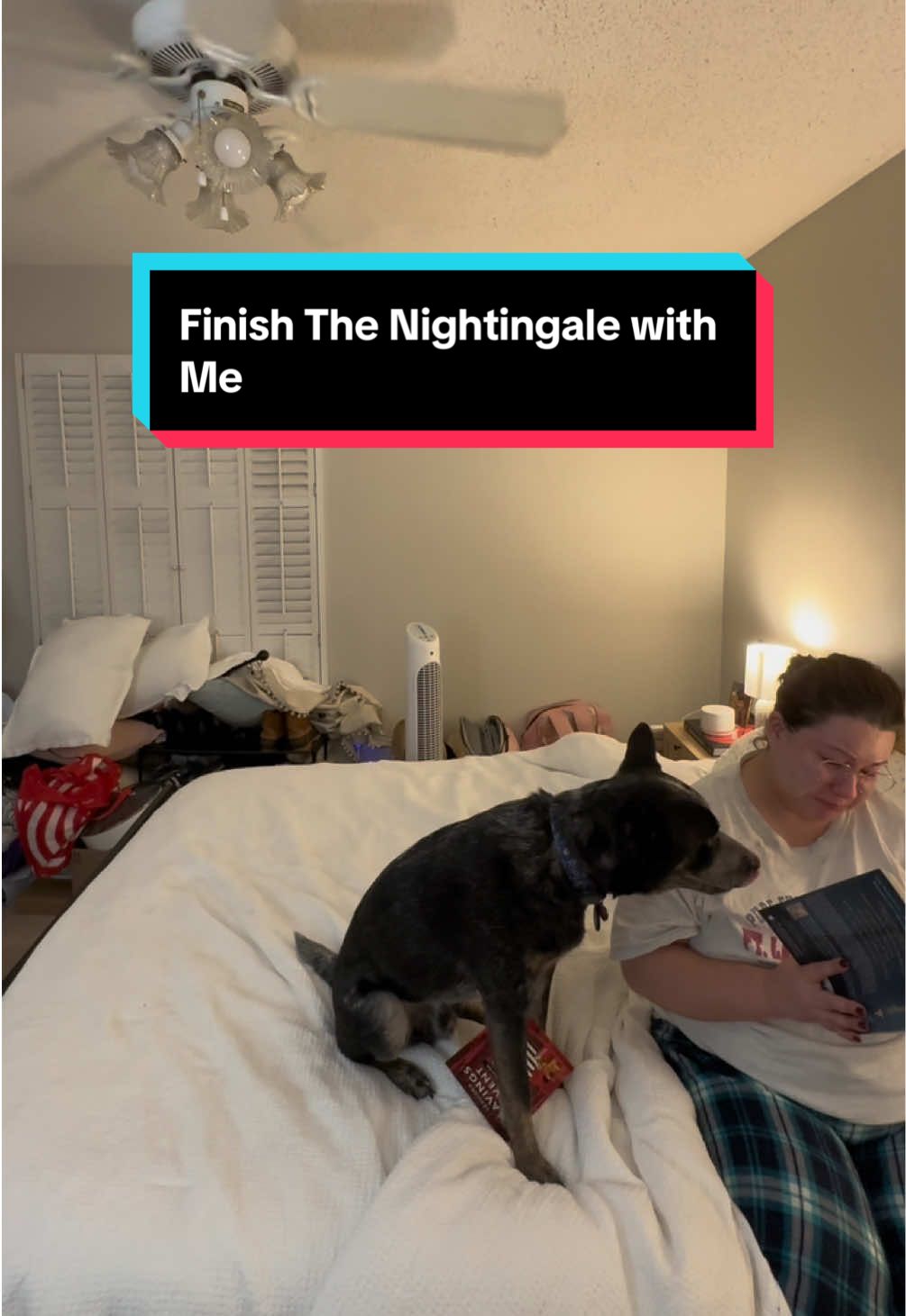 Let’s finish ‘The Nightingale’ together! 📖 (Please ignore the loud sounds in my room! I have an air purifier running!) #thenightingale #BookTok #bookish #bookworm #readingnook 