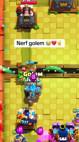 Golem needs a nerf 😭😭😭 #clashroyale #cr 