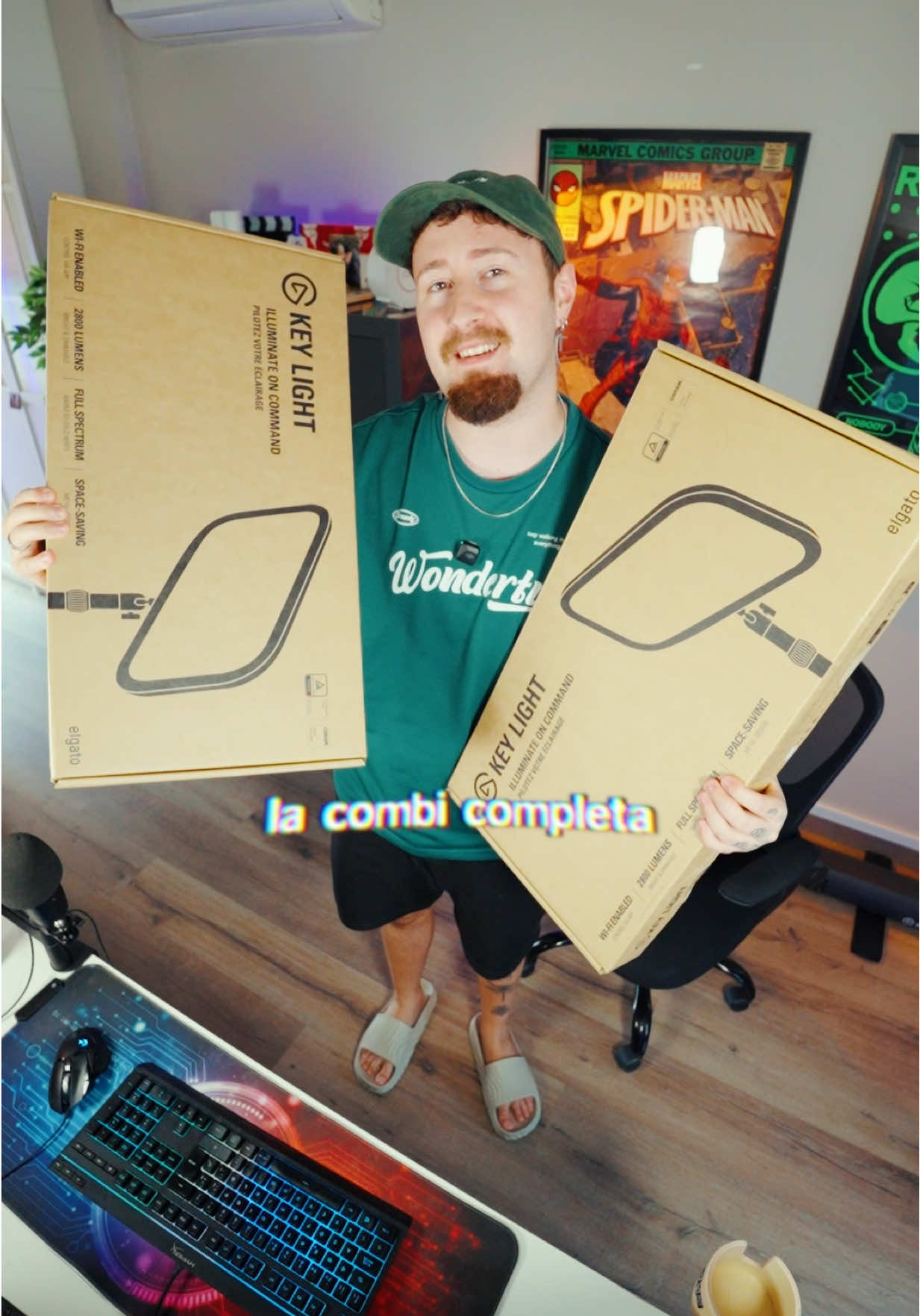 Estos son los focos que necesitaba en mi set-up 🫱🏻‍🫲🏼 Los Key Light de @ElgatoEsLatam son perfectos para la creación de contenido, como habéis podido ver son totalmente regulables en cuanto a iluminación y temperatura de color (desde 2900 K hasta 7000 K)  Si eres filmmaker o creador de contenido deberías tenerlos muy en cuenta porque muchos creadores ya trabajan con esta marca 👌🏻 #tutorial #setupgamer #setups #creaciondecontenido #review 