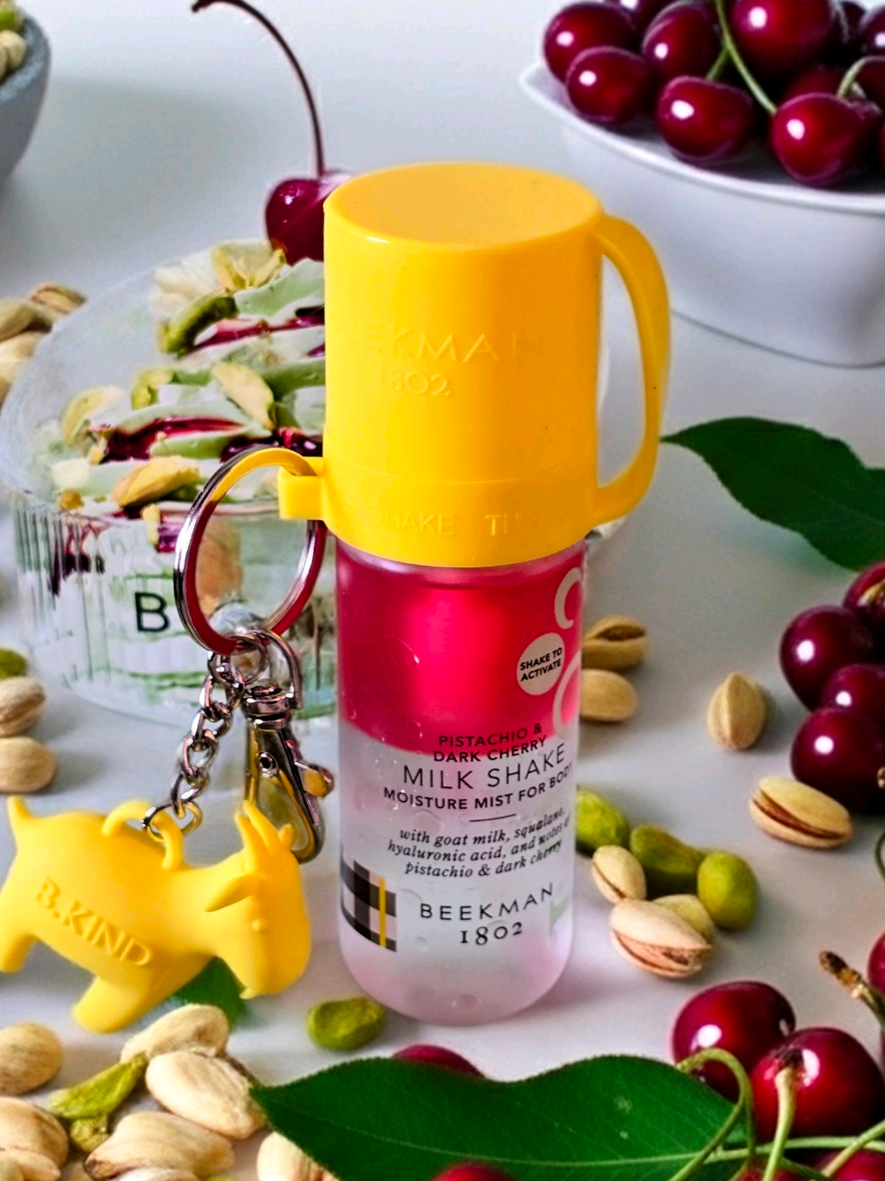 🍒🥜 Sweet skin dreams are made of this…   8-hour hydration + dessert-level scent = Beekman’s Pistachio & Dark Cherry Milk Shake Mist.   Mess-free, barrier-safe, and sensitive skin approved.   Layer with the whipped cream for extra yum 🍦✨ #KindnessKrew #milkshakebody #sensitiveskin #fall #foryoupage @Beekman 1802  @Ulta Beauty 