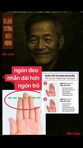 ngón đeo nhẫn dài hơn ngón trỏ #nhantuong #xemchitay #nhantuonghieuminh #trending #xemtuong 