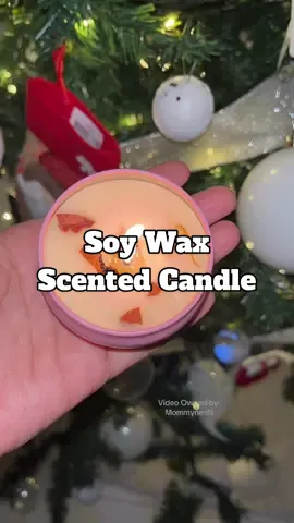 Scented Candle made with Soy Wax #soywaxcandle #candle #scentedcandle #smokelesscandle #christmascandle 