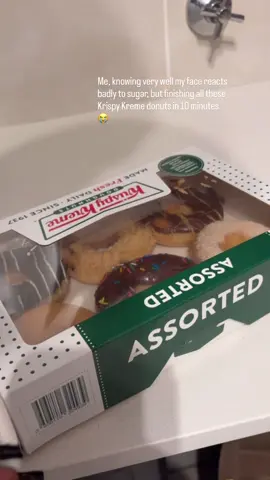 I’d never deny myself some sugar 😭😹#krispykreme #sugarrush @Krispy Kreme 