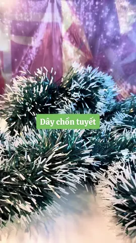 Dây chồn tuyết trang trí cây thông giáng sinh (Noel)#daychontuyet #trangtrigiangsinh #caythongnoel #trangtrinoel #sunnyxinchao   