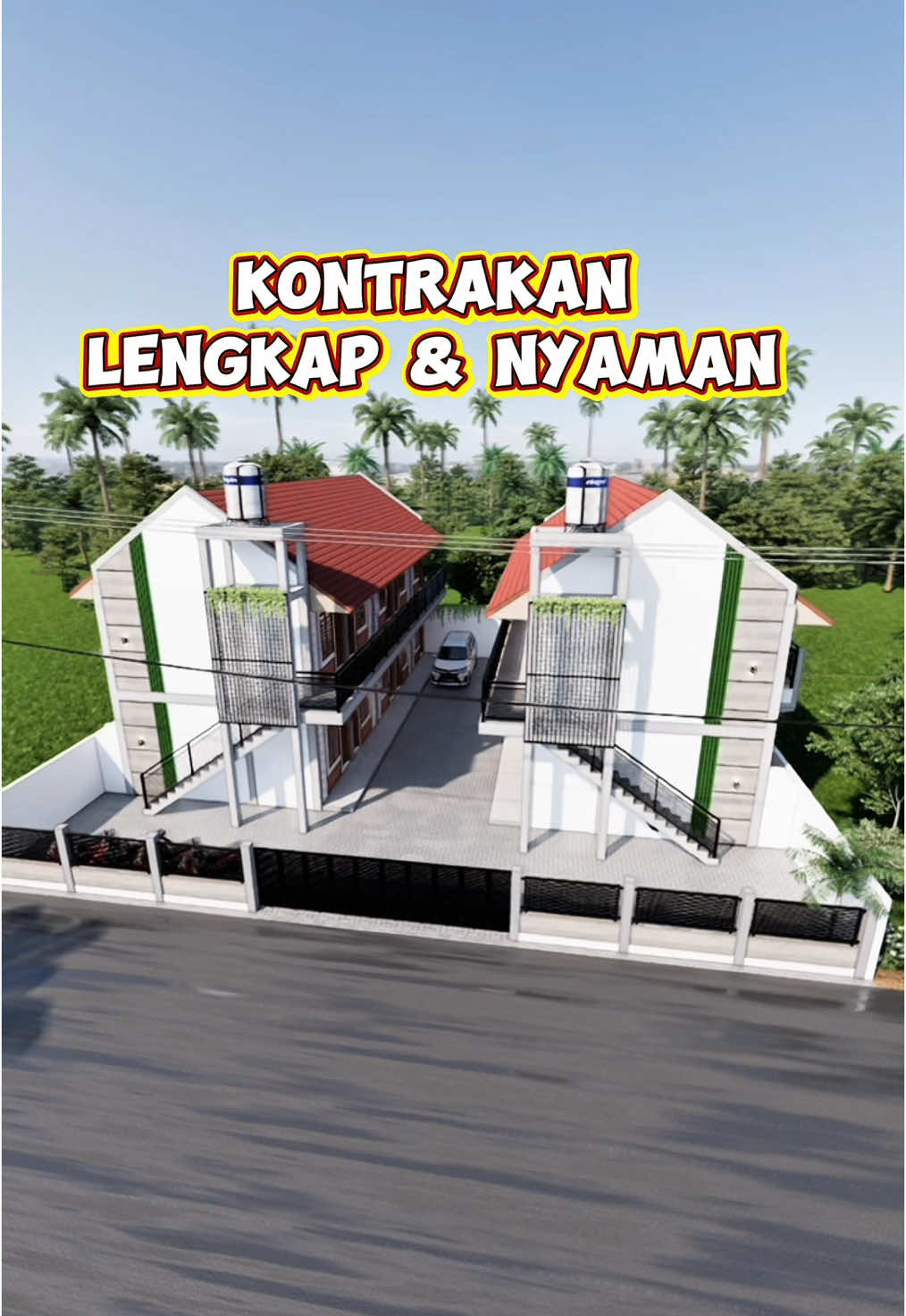 Kontrakan 2 lantai nyaman ukuran 20x20 meter #kontrakan #longervideos 