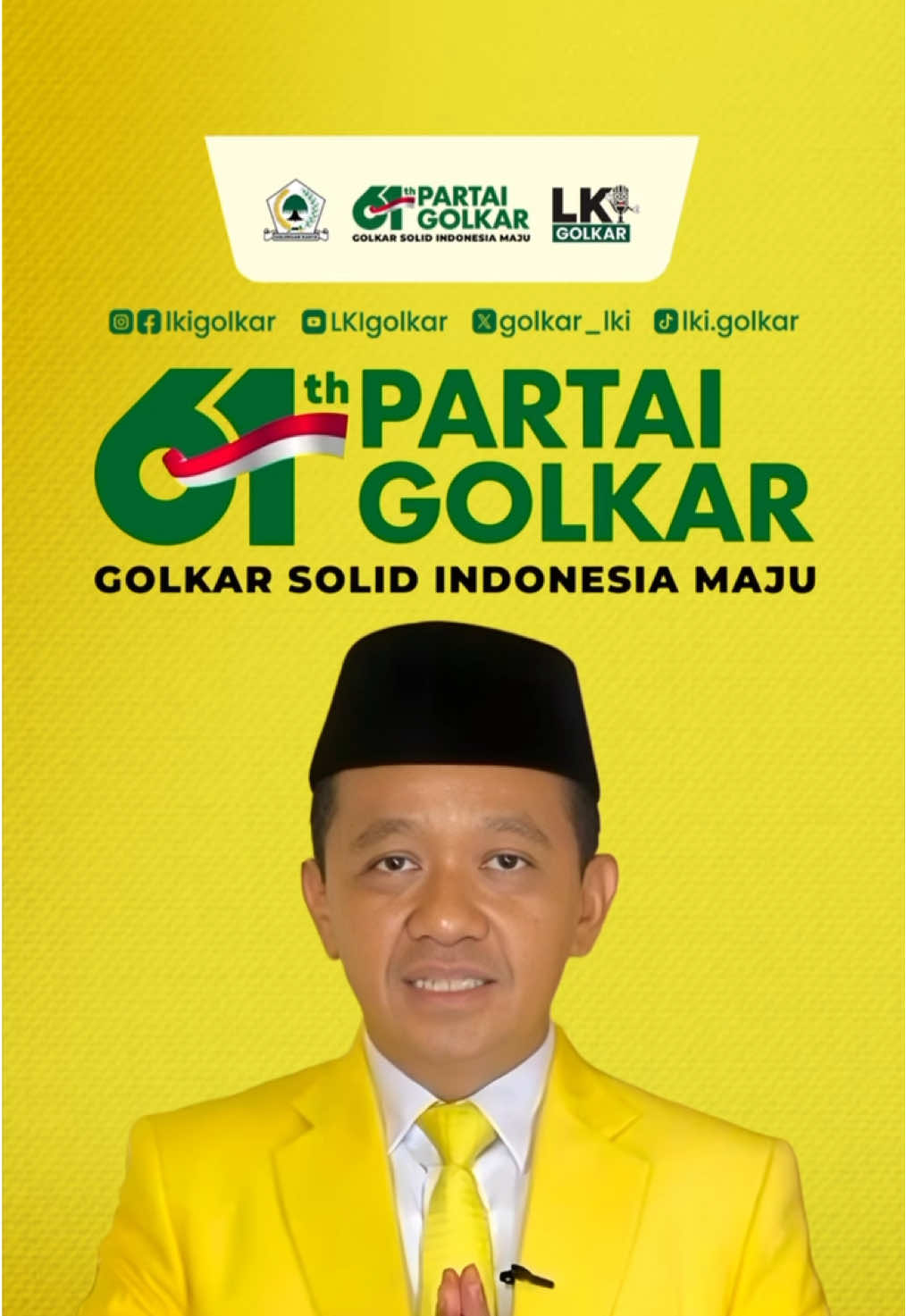 61 Tahun partai GOLKAR, Golkar solid Indonesia maju. #golkarindonesia #bahlillahadalia #golkar 