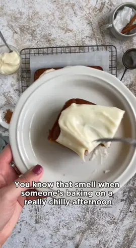 If fall had a flavor, this would be it 🎃✨ Moist pumpkin cake, cozy spices, and a thick layer of cream cheese frosting on top that makes it completely irresistible. Basically autumn on a plate 🍂 Click the link on my bio and search Pumpkin Cake for the full recipe! #pumpkincake #creamcheesefrosting #cake #falldessert #pumpkinseason