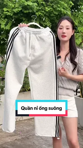 Quần nỉ ống suông #Tikhub #xuhuong #quanni #quanniongsuong #quanninamnu 