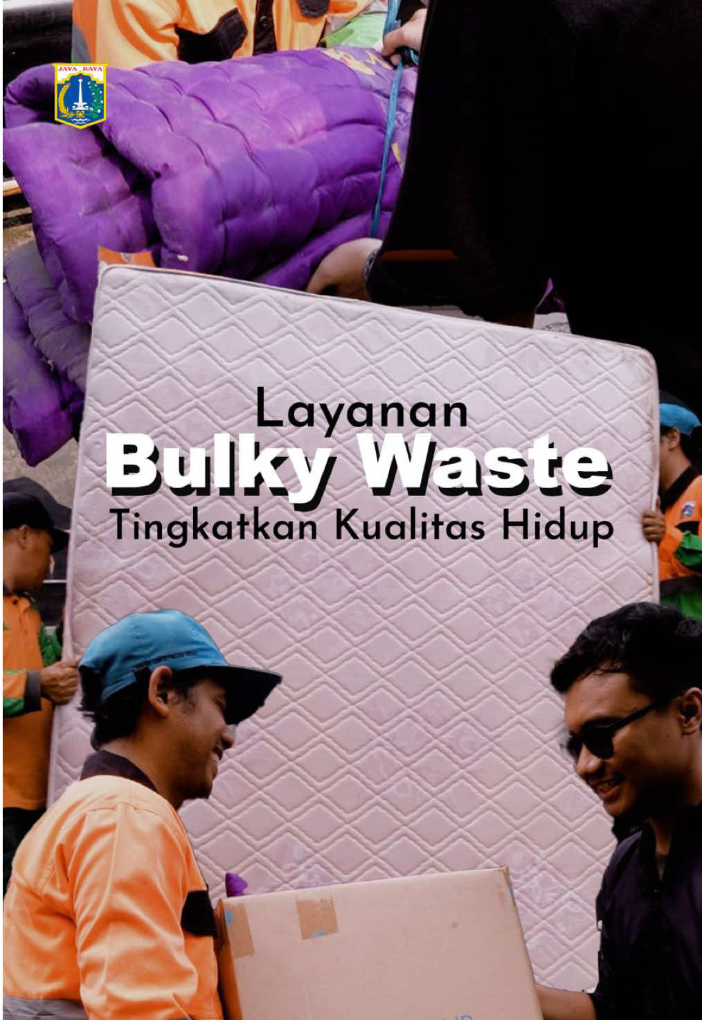 Masih bingung buang kasur, lemari, atau sofa bekas di rumah? Sekarang nggak perlu pusing lagi! Jakarta punya layanan Bulky Waste — bisa diantar langsung ke Dipo atau dijemput petugas.  ✨ Gratis, mudah, dan bantu Jakarta tetap bersih dari sampah besar. Cek syarat dan ketentuannya di 🌐 lingkunganhidup.jakarta.go.id #BulkyWasteJakarta #JakartaBebasSampah #DinasLHJakarta #JakartaCleanAndGreen #JakartaMakinBersih