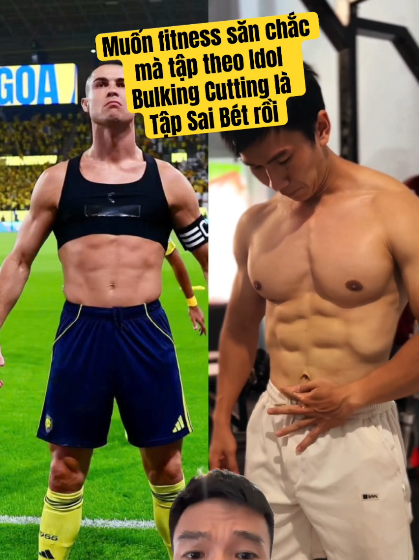 Muốn fitness săn chắc mà tập theo Idol Bulking Cutting là Tập Sai Bét rồi #ryanlongfitness #Fitness #gym #cr7 #bodybuilding 