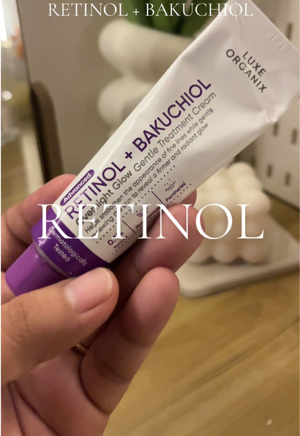 Luxe Organix Retinol + Bakuchiol ang ganda nito mga sis #retinol #skincare #luxeorganixretinolbakuchiol #skincaretips #retinolbakuchiol 
