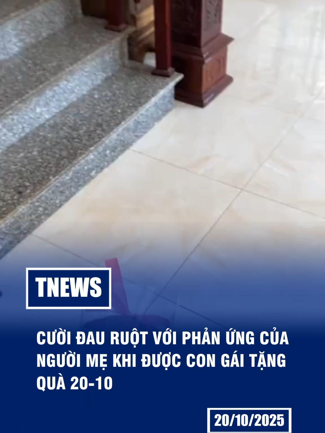 Cười đau ruột với phản ứng của người mẹ khi con gái tặng quà 20 tháng 10 #tnews #20thang10 #tinmoi