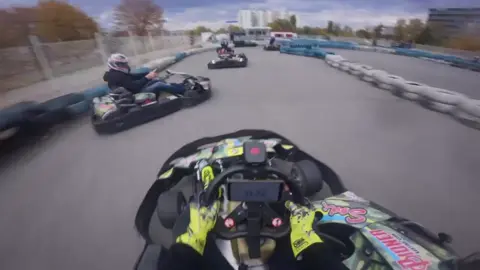 Get out away !) Could you find a racebox ?  #karting #fail #gokart #race #kartingfails 