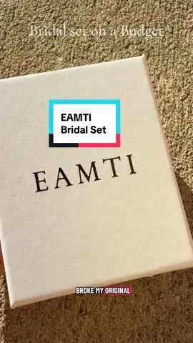 Broke my original ring but still wanted that bridal sparkle 💍✨ This EAMTI 925 sterling silver set looks so real, doesn’t tarnish, and it’s under $40! Perfect for brides, promise rings, or just everyday glam. #bridal #sterlingsilver #engagementring #weddingringset #weddingring 