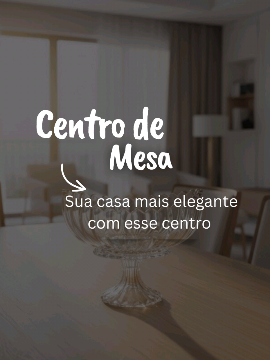 Elegância que transforma qualquer mesa! 💎 O Centro de Mesa Wolff Pé de Cristal Geneva traz sofisticação e brilho para sua decoração, perfeito para quem ama detalhes de luxo. ✨ link nos comentários ⬇️