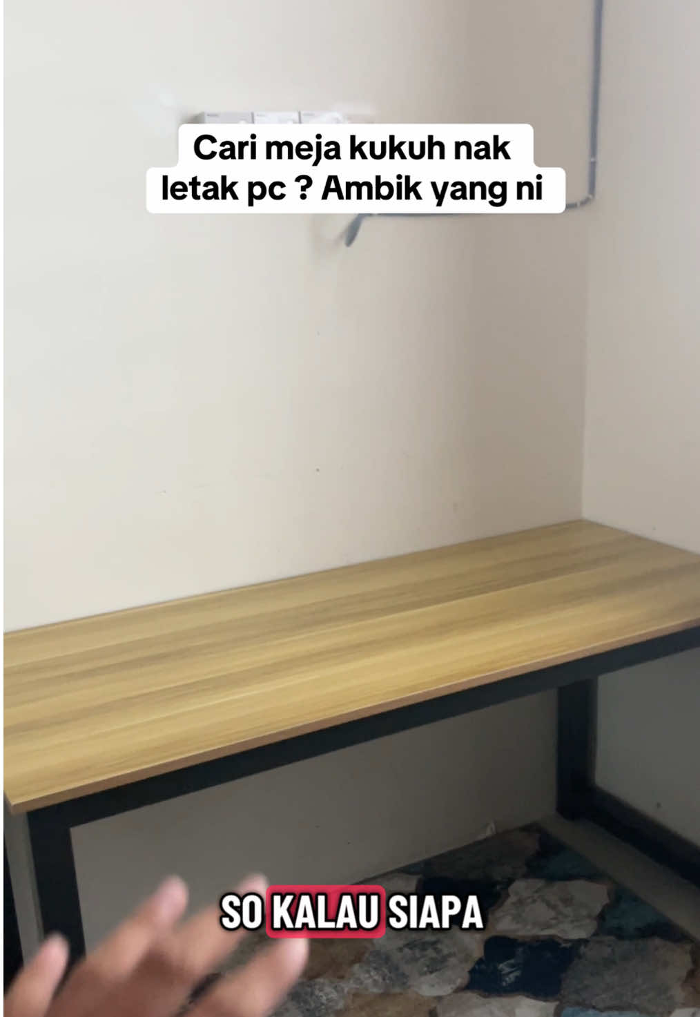 Repeat order ni barang baik meja letak pc monitor tak goyang and kukuh  #mejagaming #setuppc #mejaoffice #mejastudy #officetable 