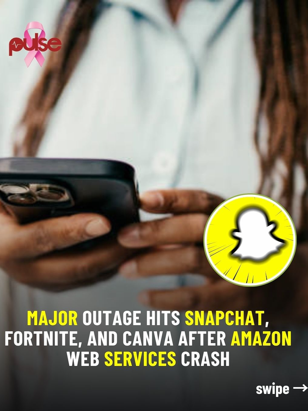 Millions of users were left in the dark on Monday as a major Amazon Web Services (AWS) outage disrupted popular apps including Snapchat, Fortnite, and Canva, causing widespread frustration and service blackouts across the globe. #PulseNews