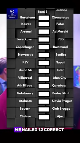 UEFA Champions League Phase Round 3 Score Predictions And Analysis! #footballpredictions #UCL #arsenal #realmadrid #championsleague 