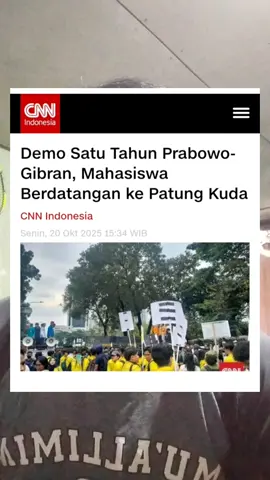 Demo 1 Tahun Prabowo Gibran, Begini Tuntutan Mahasiswa  #demomahasiswa #prabowogibran02 #patungkuda #mbg #tnipolri 