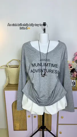 Vải mát mặc đc thoải lắm nhaa#TikTokAwardsVN #thoitrangnu #titokfashion #aothun #aophong 