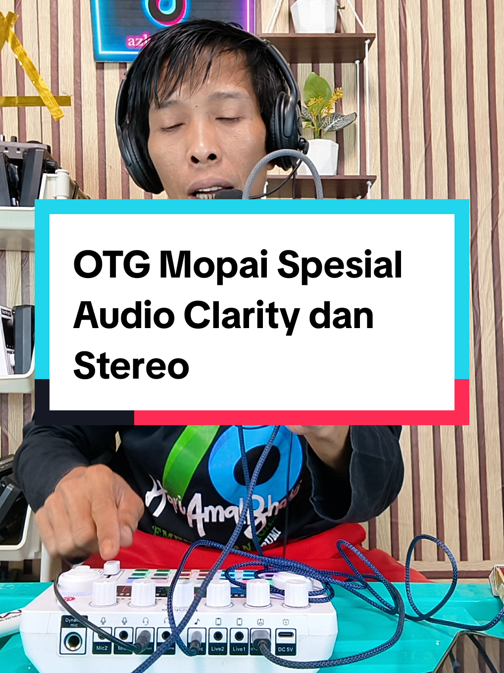 OTG Mopai Spesial Audio buat menyambungkan  soundcard ke hp live biar Audionya Clarity dan Stereo #otg #usbadapterotg #kt511 #mopai 