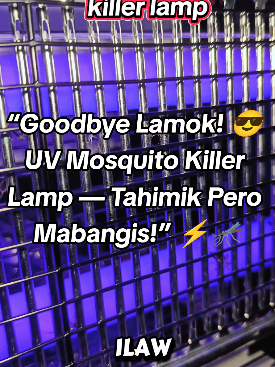 “Goodbye Lamok! 😎 UV Mosquito Killer Lamp — Tahimik Pero Mabangis!” ⚡🦟#MosquitoKillerLamp #WalangLamokSaBahay #UVLightProtector #TahimikNaProteksyon #HomeEssentialPH