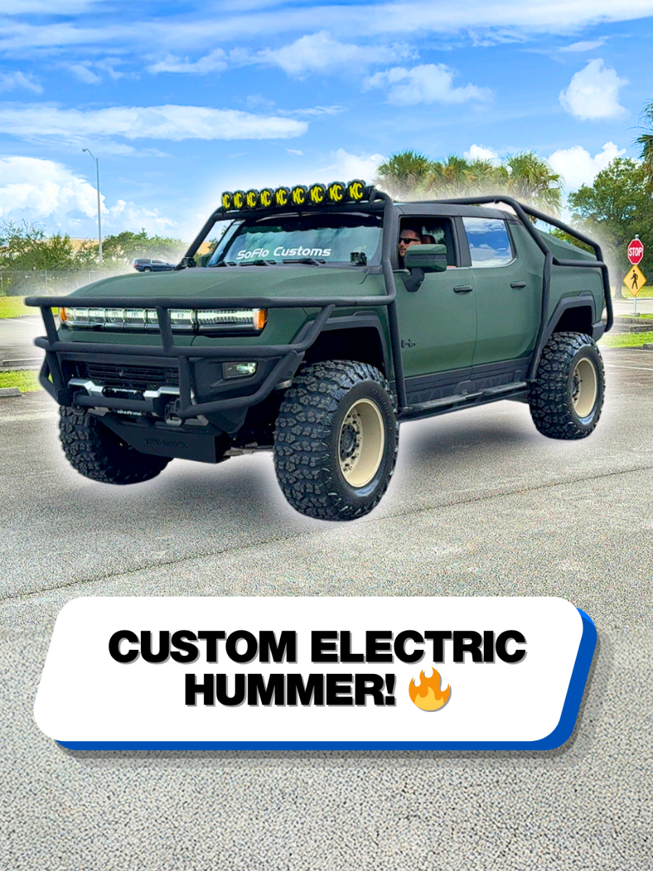 This 1000HP monster is the wildest electric truck ever built! 🔥 #hummer #ev #truck #customcar #supercarblondie 