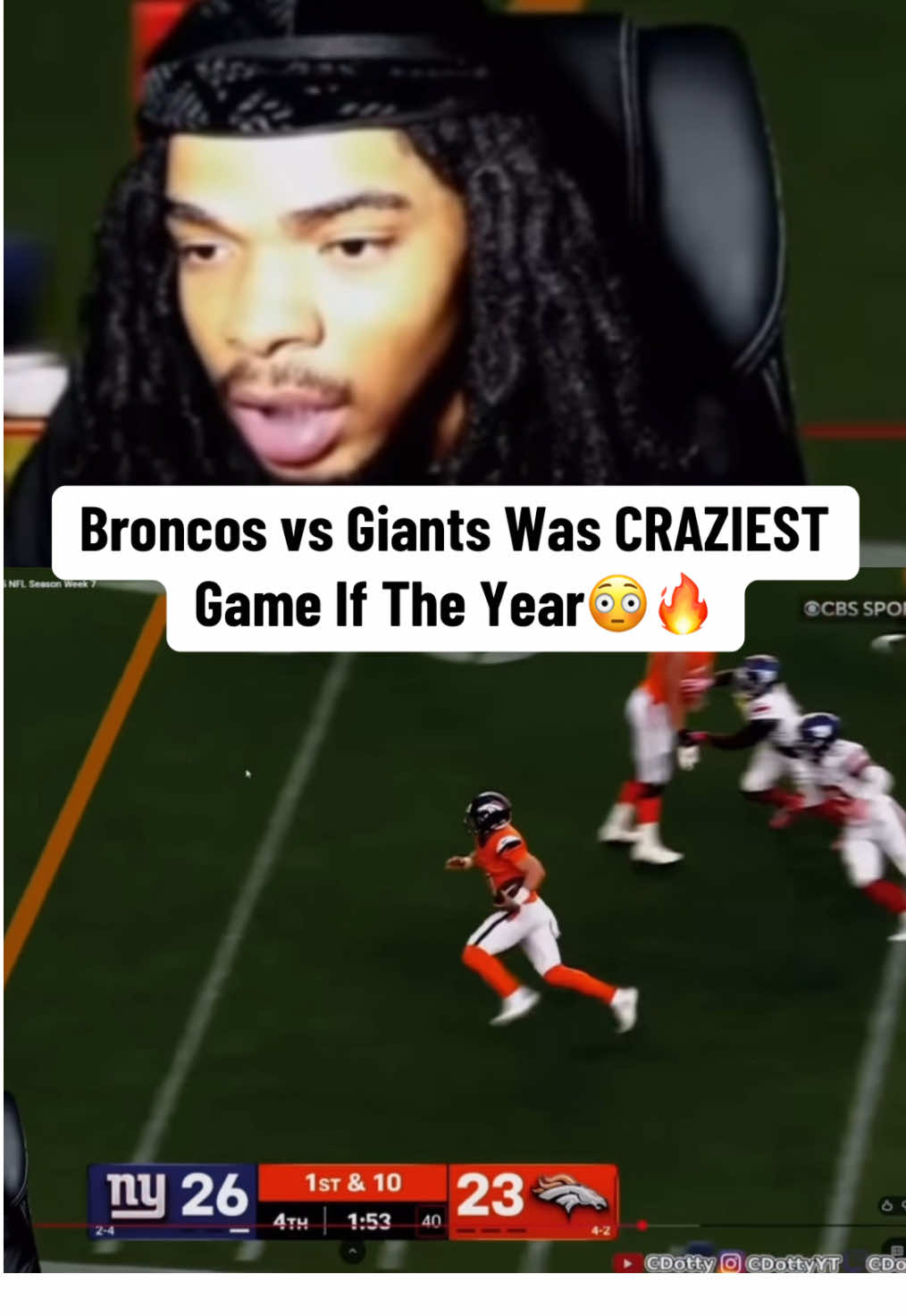How Did Broncos Comeback From 19-0 In ONE QUARTER??? YouTube | CDotty #denverbroncos #denver #newyork #newyorkgiants #nfl 