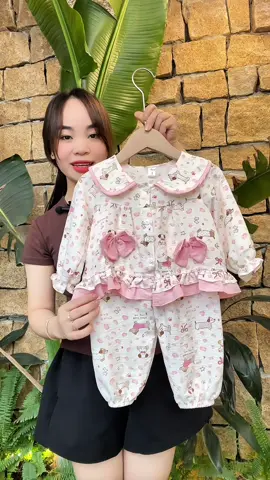 Sét đũi dài tay xinh xắn cho bé yêu💕#xuhuong #quanaotreem #thoitrangtreem #setxinhchobe #nakids 