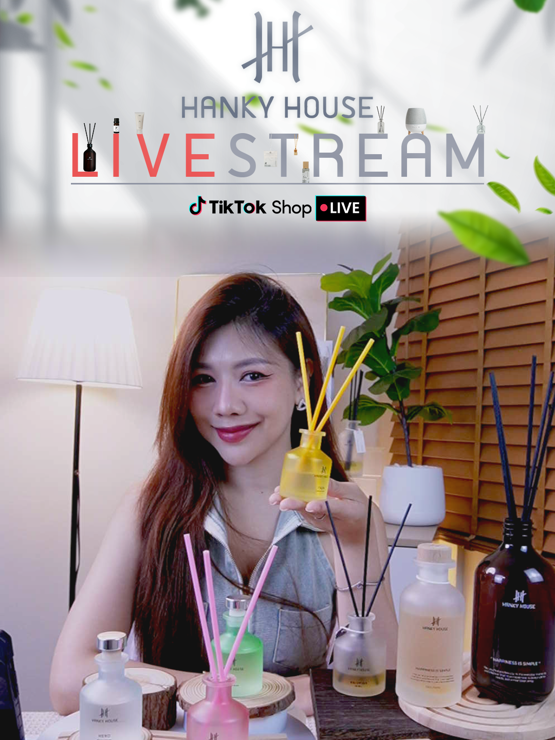 ราคาพิเศษเฉพาะในไลฟ์เท่านั้น รีบตามเข้ามาน้า #hankyhouse #ก้านไม้หอมปรับอากาศ #กลิ่นโรงแรมหรู #ก้านไม้หอมhankyhouse #โปรดีทั้งร้าน #tiktoklive #อโรม่า
