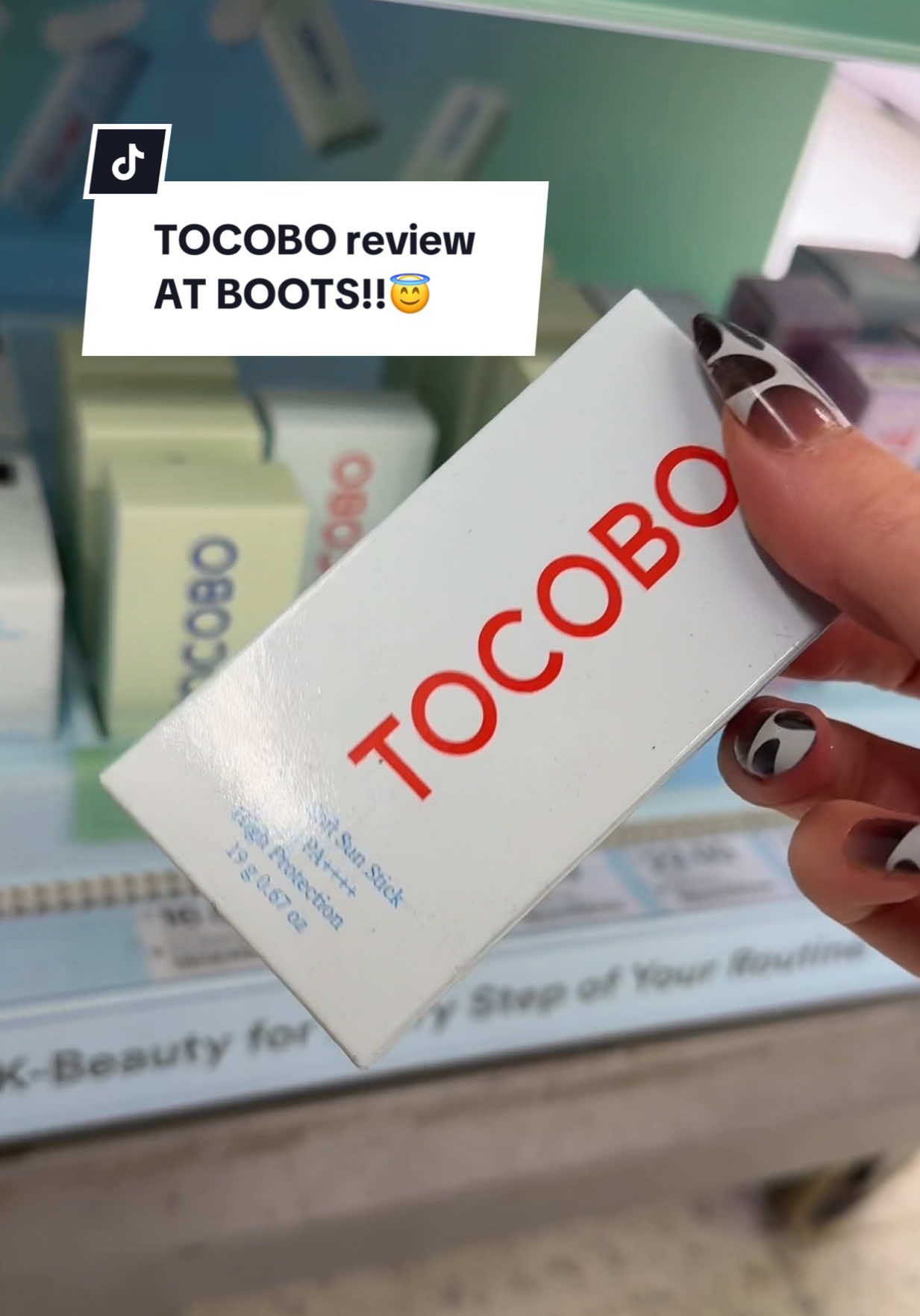 Apparently this is oily skin safe too!!😇I’m a dry skin girl 😭 @TOCOBO that sun stick is genius… ON A FULL FACE OF MAKEUP TOO👌🏼😍 impressive!! They’re available at @Boots UK 🤍 ad #makeuptok #skincaretok #koreanskincare @STYLEKOREAN 