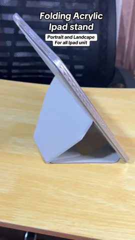 Foldinf acrylic Ipad stand for all ipad unit #ipadstand #ipadholder #ipadcase #ipadstandholder #acrylicipadcase 