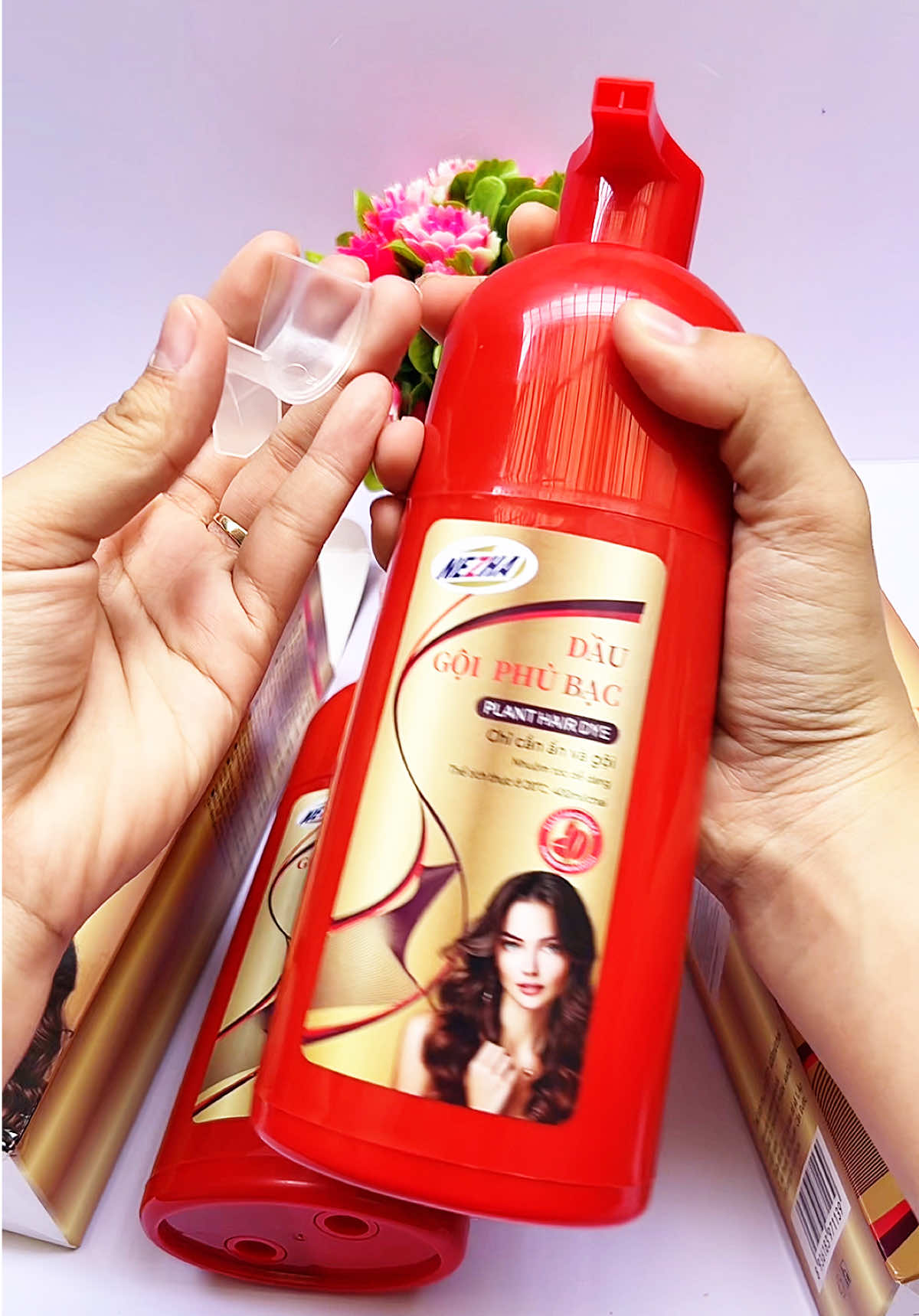 Dầu gội phủ bạc Nezha 400ml - Dầu gội nhuộm tóc Đen, Nâu tự nhiên tại nhà, bền màu và chăm sóc tóc##mecuatina#daugoinhuomtoc#nhuomtoctainha#daugoiphubac @@Mẹ Của TiNa ❤️