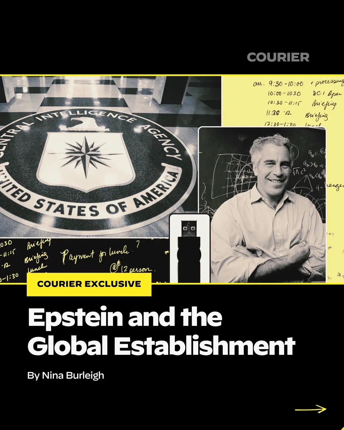 Jeffrey Epstein’s ties to the global establishment go deeper than most realize — including a lunch at CIA headquarters. Learn more through COURIER’s American Freakshow newsletter. Link in bio, under newsletters.