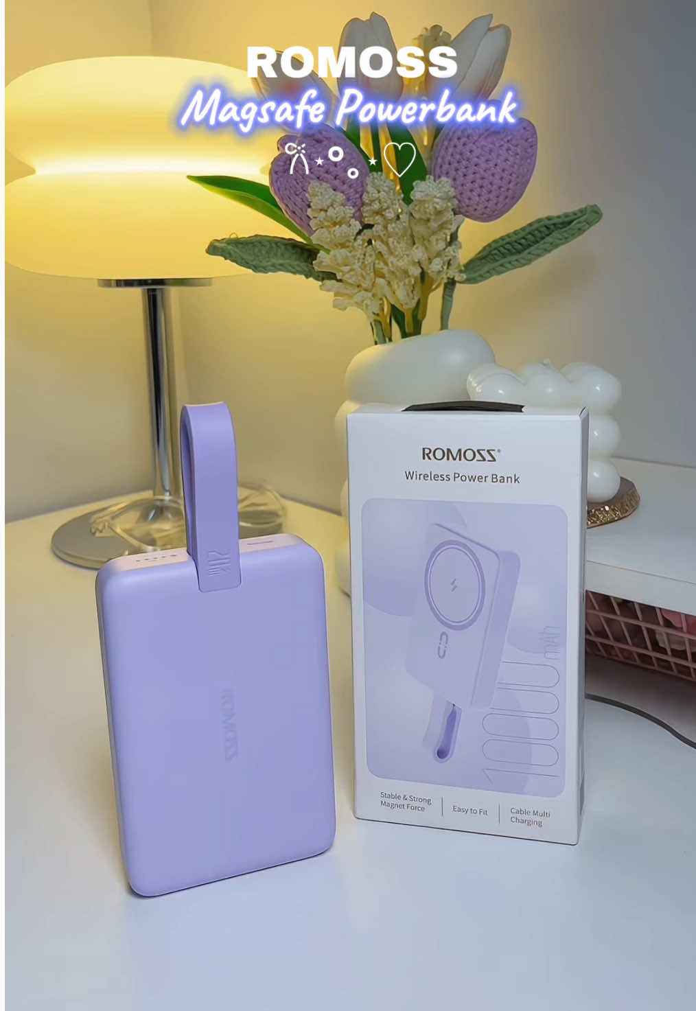 Replying to @Liv Love the color!! 😭 I got another one 💜🦄 @Romoss Philippines  #magsafepowerbank #romosspowerbank #fastcharging #magneticpowerbank #powerbank 