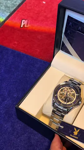 #นาฬิกาออโตเมติกplayboyแท้ หน้าปัด 40 มม ใส่ได้ทั้งชาย-หญิง กันน้ำ ##ประกัน3ปี#พิกัดตะกร้าเหลือง  