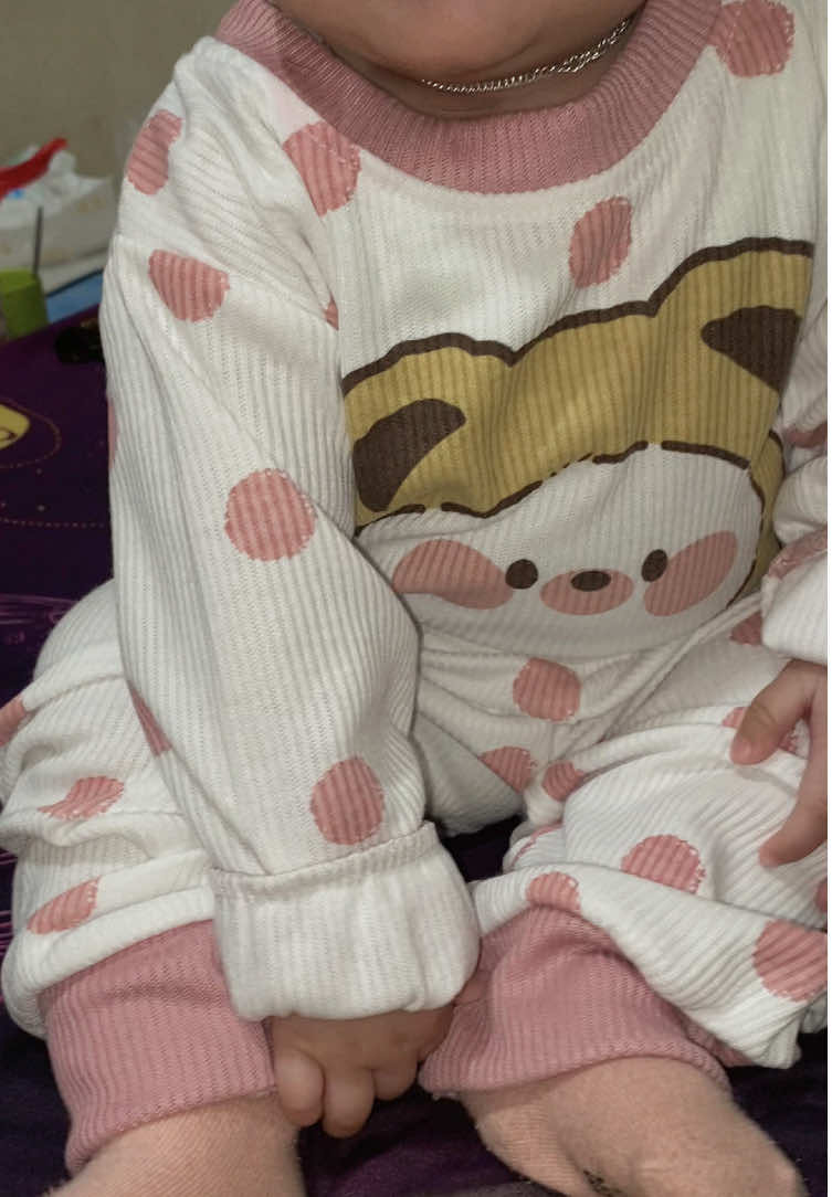 Stelan baju tidur bayi#stelanbayicewe #evekids #bajupiyamastelanbayi 