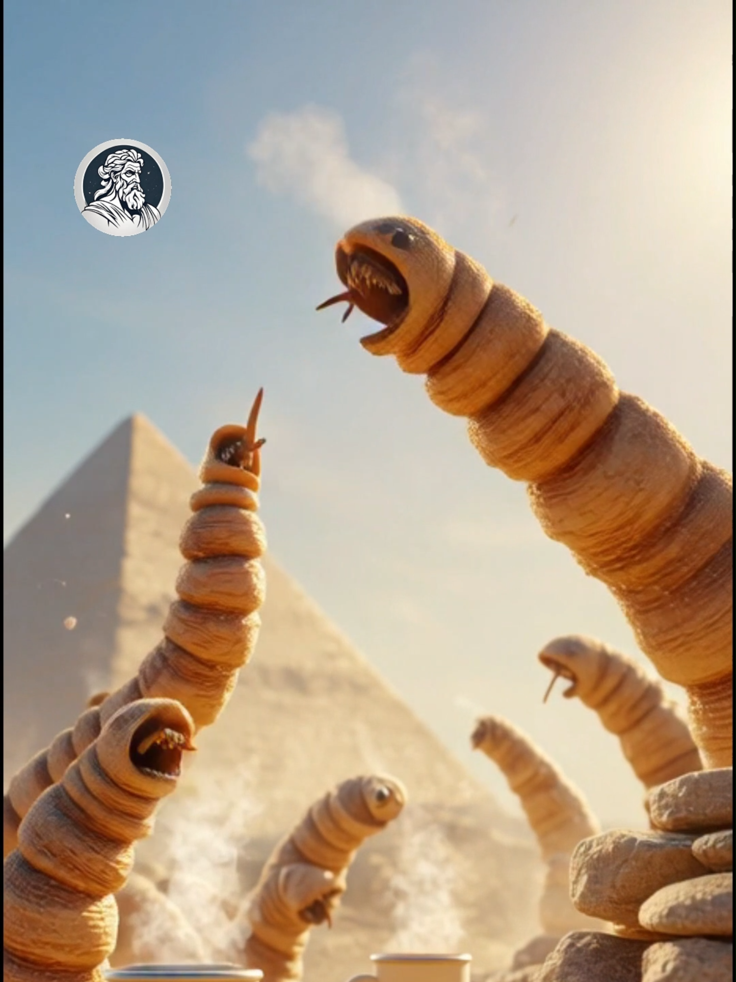 HOW THE PYRAMIDS WERE MADE #cadamitologia #fyp #giants #ai #egypt #desert #pyramids #alien