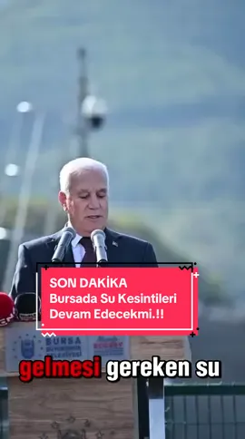 Bursadaki su kesintilerinin sebeplerini Başkan Mustafa BOZBEY Basın ve Canlı yayında halkla paylaştı. #bursa #su #belediye #siyaset #haber 