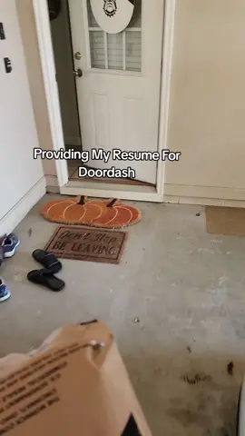Dropping this here as my official application/resume for Doordash. #doordash #dash 