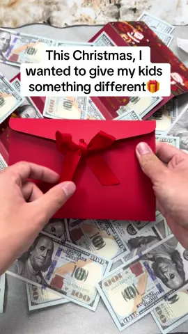 This Christmas, I wanted to give my kids something different#cashenvelopes #christmasgifts #moneyclip #cashstuffing #christmasmoney 