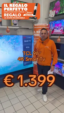 🎬 Esperienza cinematografica a casa tua — con la nuova TCL C65 Series! Fino al 29 ottobre, vivi l’intrattenimento come mai prima d’ora con una TV che ridefinisce il concetto di qualità visiva e sonora. 📺 Display QLED 4K da 98