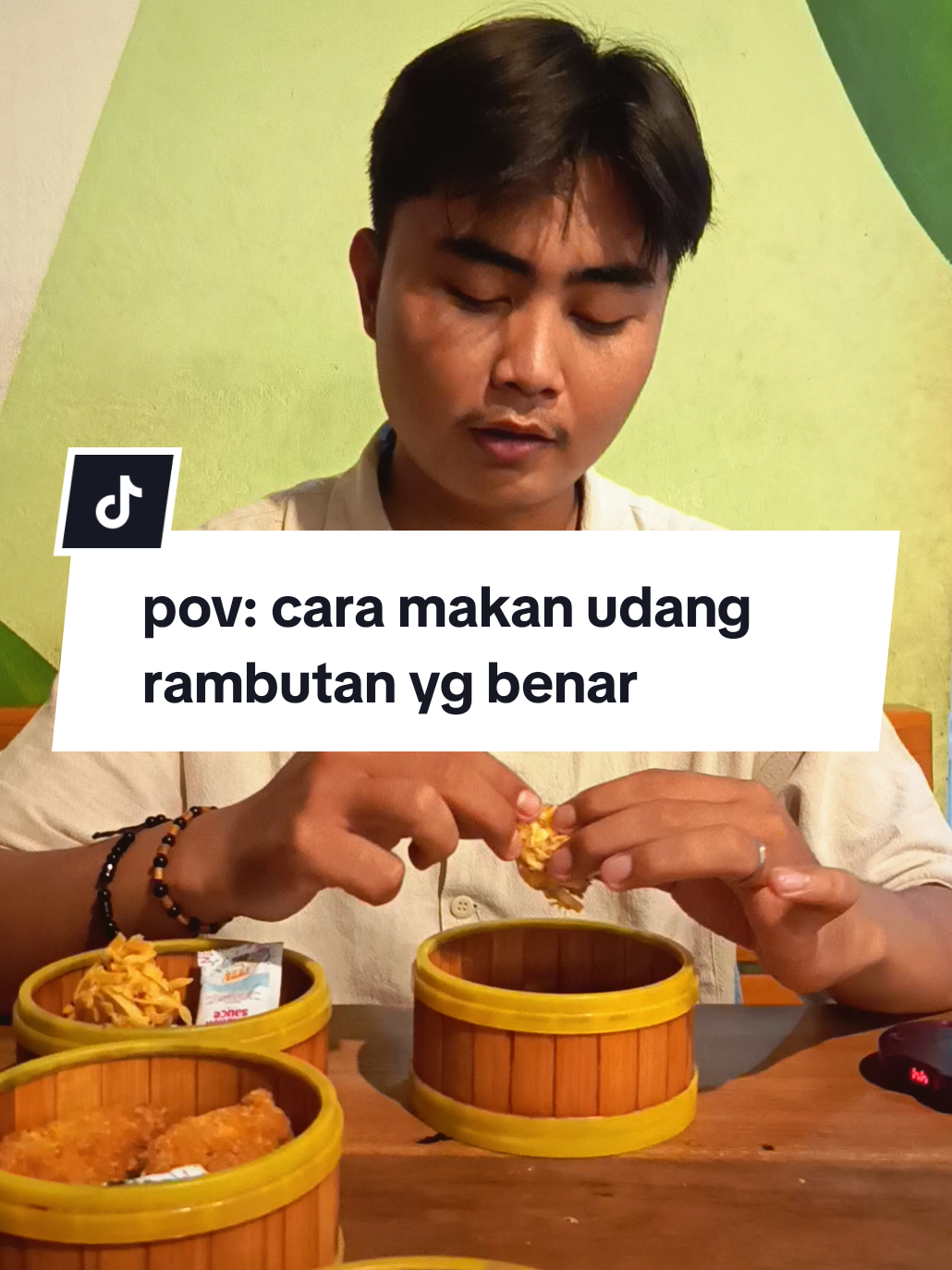 pov: cara makan udang rambutan yg benar [yummy] #miegacoan  #fyp