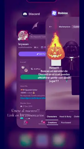 Unanse a esta hermosa comunidad #robloxfyp #buscoamigos #discord #robloxgames #amigos 