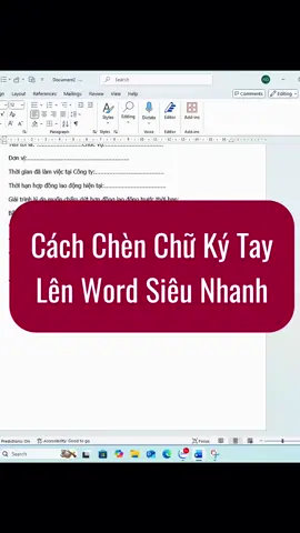Cách chèn chữ ký tay trên word #Phimtathayexcel #phimtattinhoc #phimtatexcel #meotinhoc #cachchenchukytay 