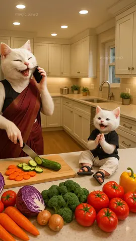 A day meant for fun that ended in a tear #magicpaw #aivideo #ai #cat 